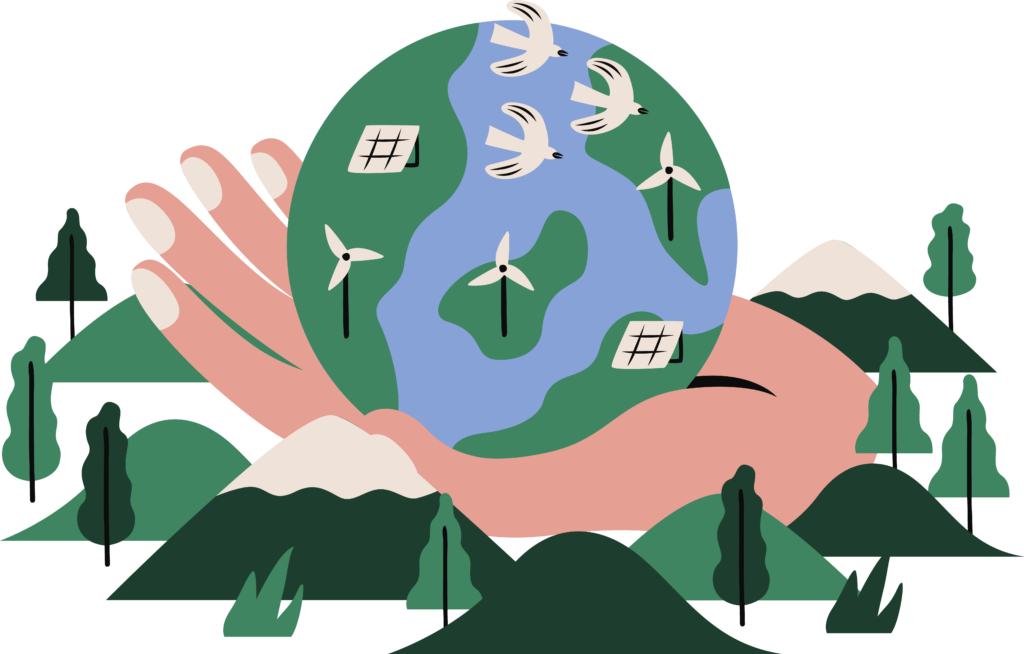 - Sulsted Murerfirma - Hand holding the globe in eco friendly concept - Bæredygtighed